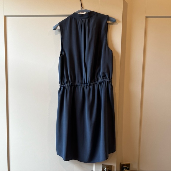 Silk blue dress - Picture 3 of 4